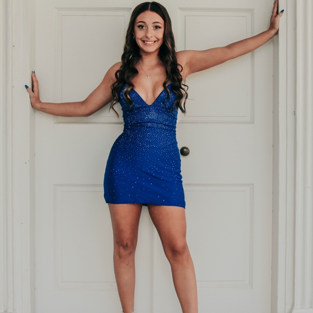 Royal blue dress